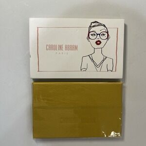 Caroline Abram Glasses Case Eyeglasses Sunglasses Folding Case NEW Yellow